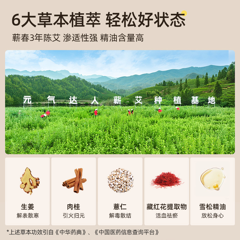 元气达人暖足贴女生脚底暖脚神器可行走艾草冬天睡觉被窝发热宝宝