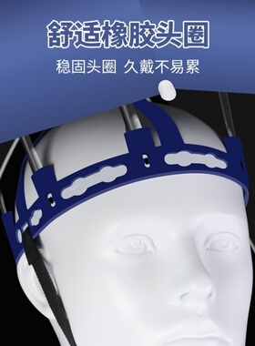 头戴式折叠雨衣透明男士小学生室外头顶帽伞鱼具伞帽头戴伞头带式