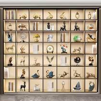 New Chinese light extravaganza High-end Home Decoration Products Pendulum pieces Living room Office Show Cabinets Bou Ancient Shelf Soft Dress Crafts