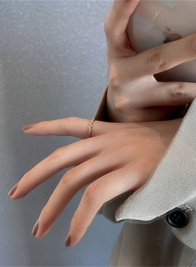 奥特莱斯撤柜清仓折扣麦穗镶钻戒