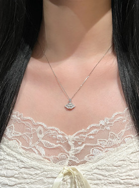 公主的裙摆s925银项链千金贵气高