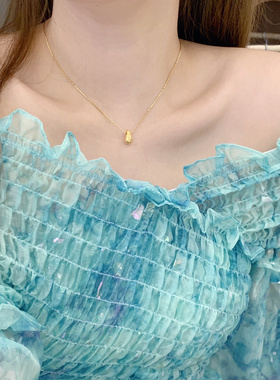 一颗金瓜子!清凉仿黄金小水滴