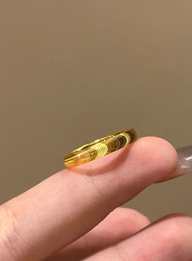 仿真黄金猫眼戒指2025新款爆款