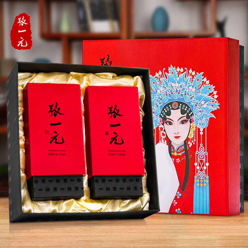 张一元茶叶特种茉莉花茶云叶香珠150g京剧年货礼盒龙珠中华老字号