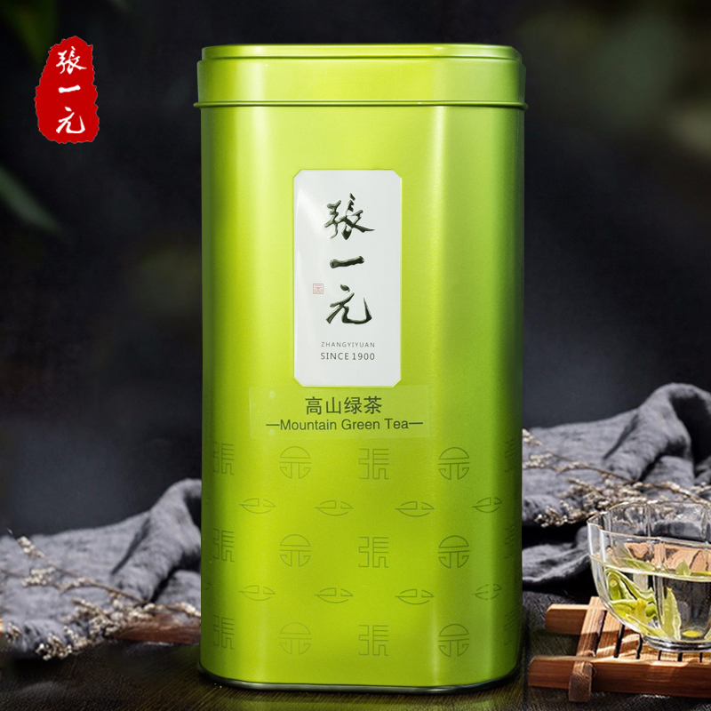 张一元茶叶2024新茶雨一级高山绿茶300g/罐 嫩芽绿茶茶叶春茶绿茶 - 图3