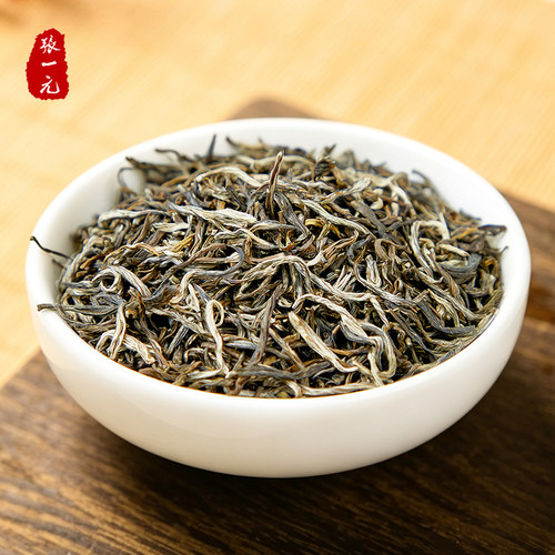张一元茶叶新茶特种浓香茉莉花茶八窨毛尖金桶400g( 200g*2罐） - 图0