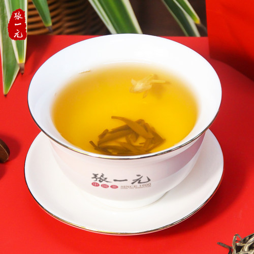 张一元茶叶八窨茉莉龙毫自饮袋装50g清香型茉莉花茶新茶嫩芽 - 图2