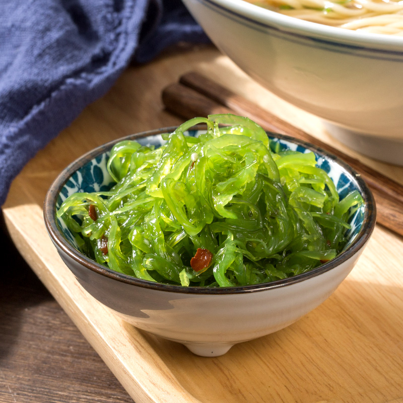 海狸先生海藻沙拉即食裙带菜丝中华海草凉拌菜寿司海带丝海白菜 - 图2