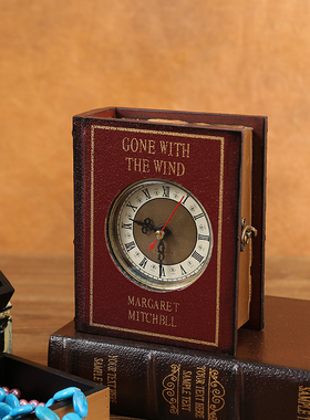 复古钟表书盒怀旧摆件
