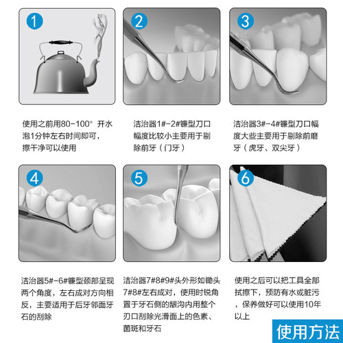 剔刮去牙结石去除器抠扣去牙石牙垢清洁牙齿清理口腔工具洗牙家用 - 图2