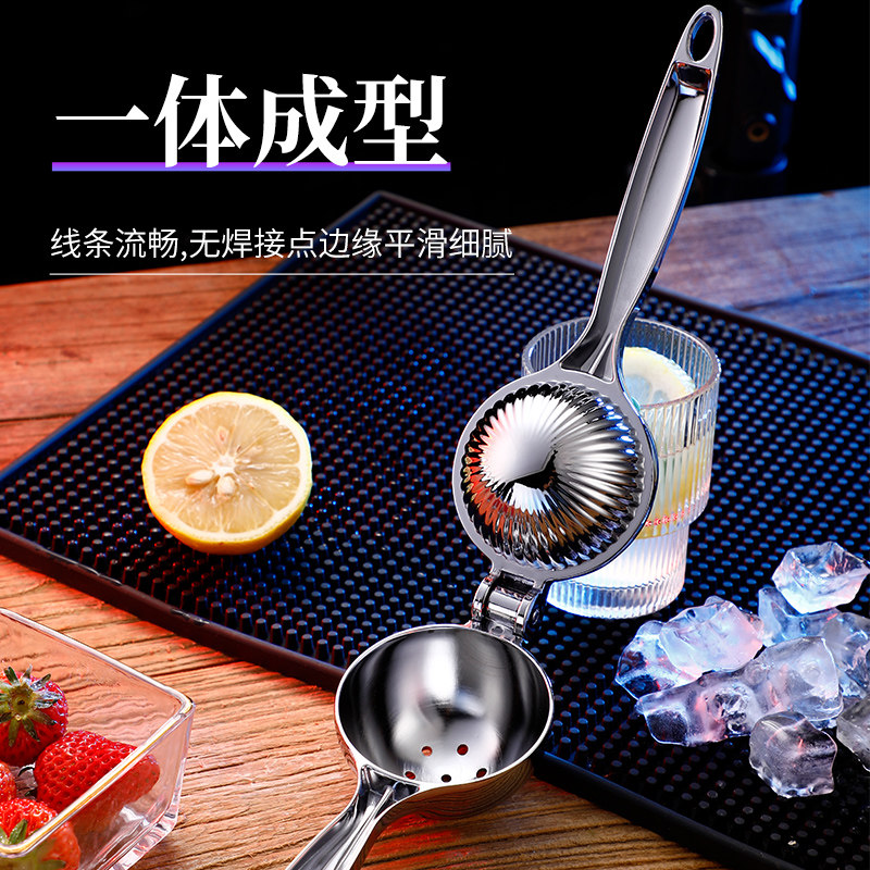 不锈钢手动榨汁机家用柠檬夹子挤压汁器榨果汁机榨汁器柠檬压汁器 - 图2