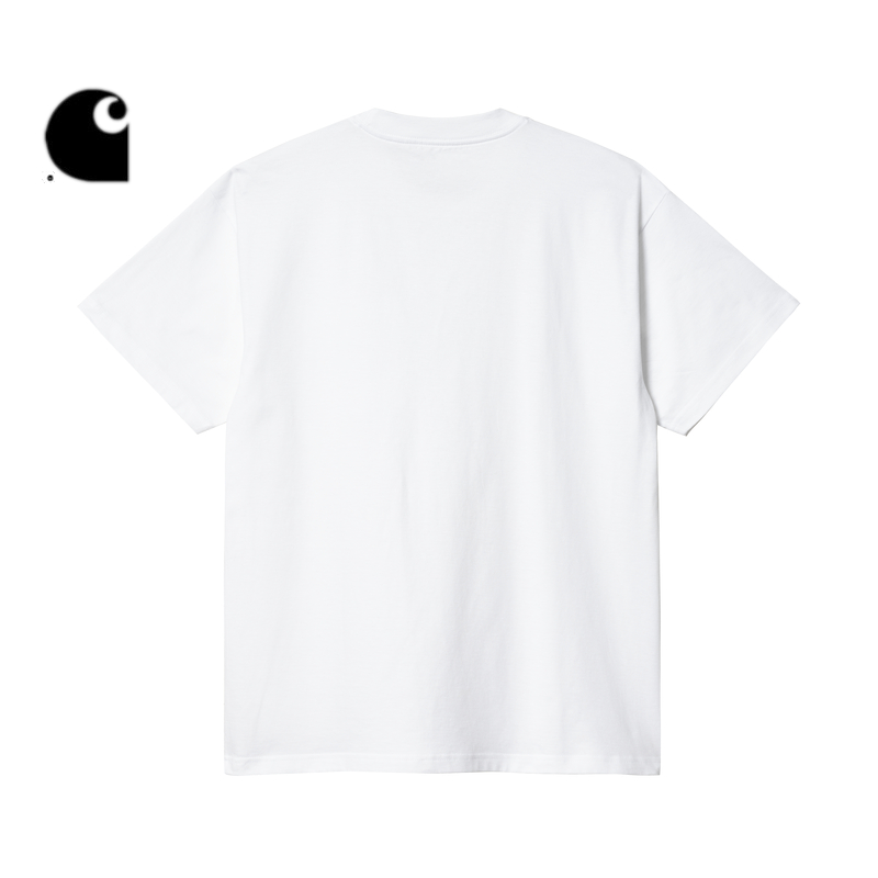 Carhartt WIP短袖T恤男装春夏漫画风手指LOGO图案标签口袋卡哈特 - 图2