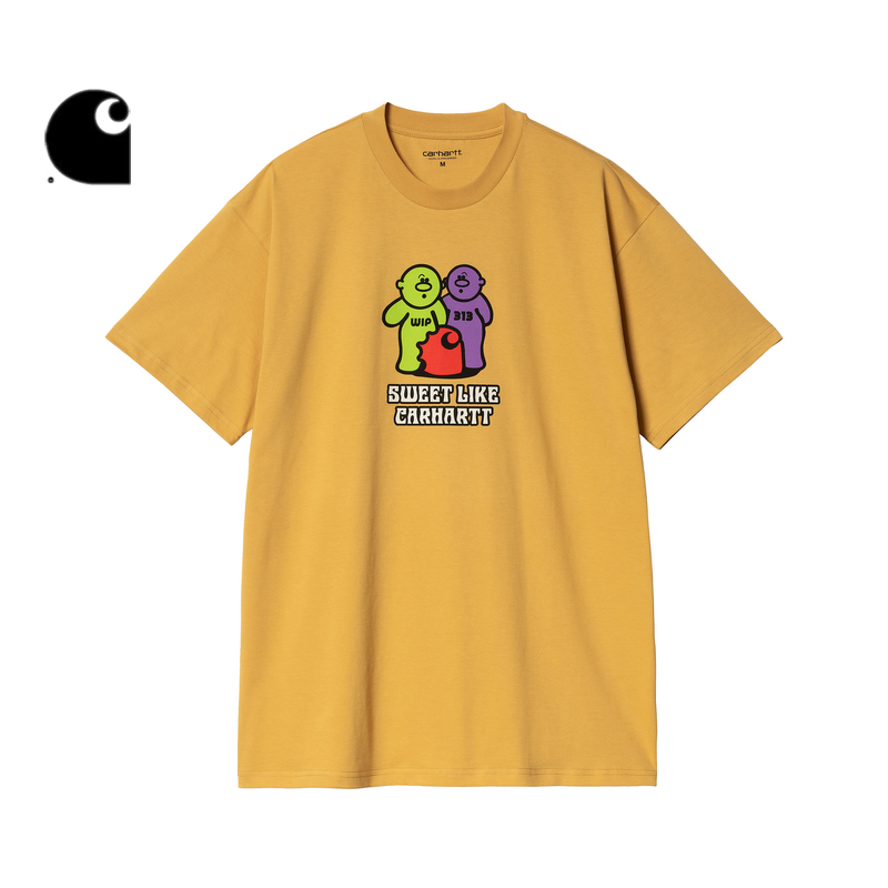Carhartt WIP短袖T恤男装夏季新品卡通风软糖图案印花033164M - 图1