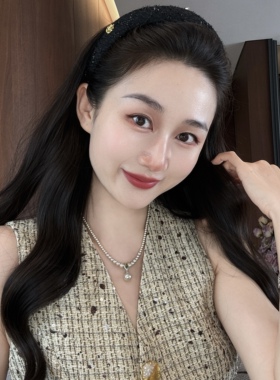 显贵耐看！奢钻绿锆渐变珍珠项链