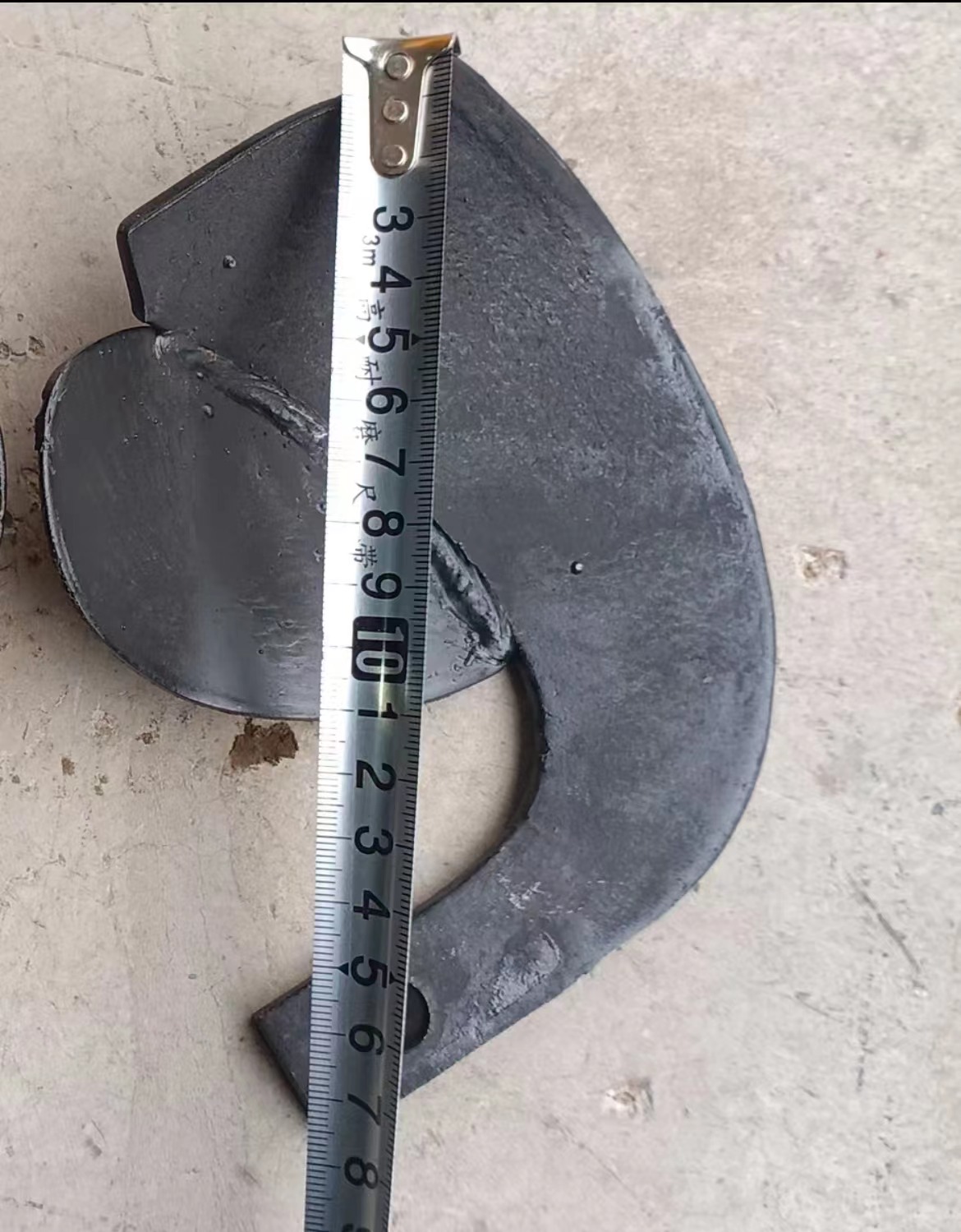 农机微耕机带耳朵焊接开沟直刀片锰钢材质加厚钢板通用耳朵培土刀 - 图2