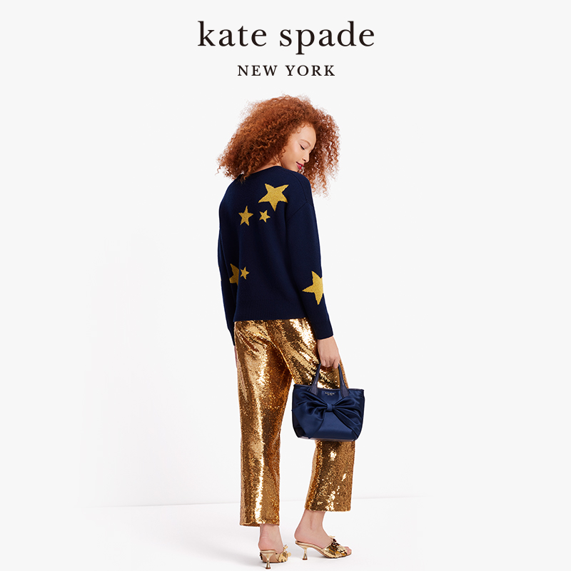 kate spade ks 星空图案毛衣长袖保暖轻奢穿搭通勤质感女