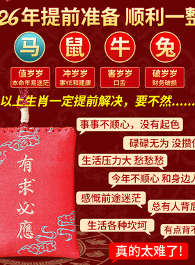 太岁锦囊护身符本命年平安吉祥物