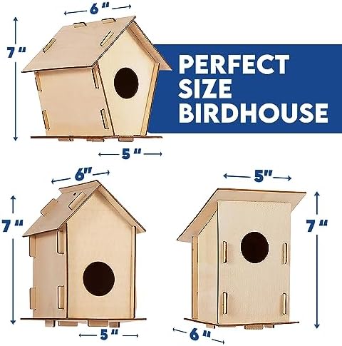 15 DIY Bird House Kits For Children to Build - Wood Birdhous - 图2