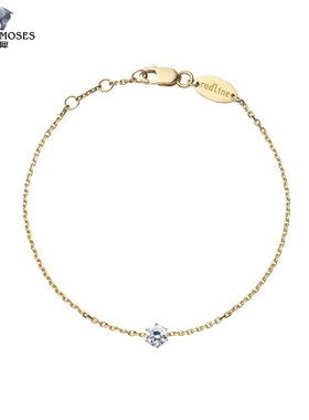 redline/红绳女士2023新款So Absolu 0.20克拉钻石金链条手链