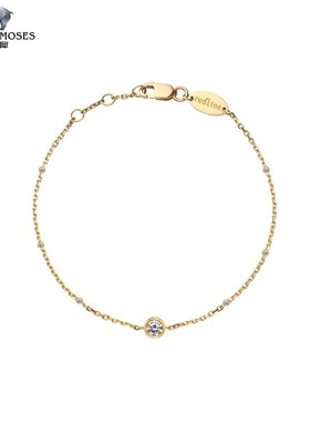 红绳女士钻石金链制手链