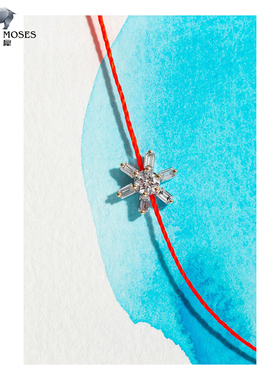 redline女士太阳形钻石K金手绳