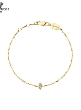 红绳女士金链钻石手链