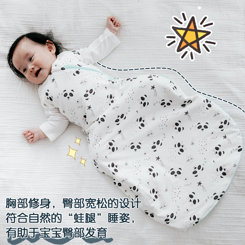 汤美星婴儿睡袋秋冬款6-36个月拉链式婴幼儿童防踢被四季任选-图1
