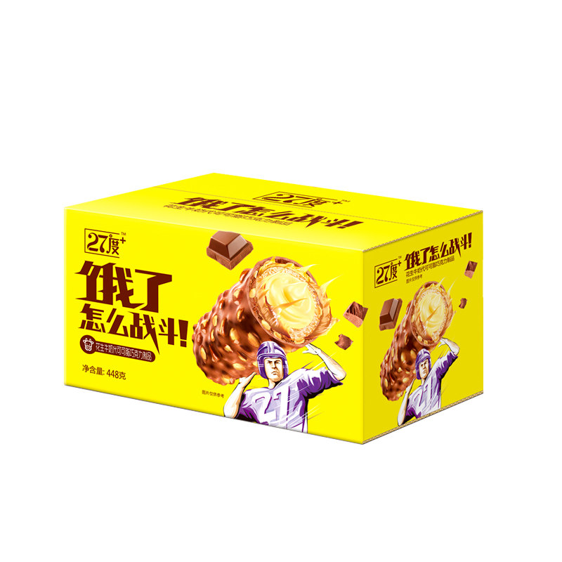 27度饿怎么战斗花生夹心巧克力棒 27度食品夹心巧克力
