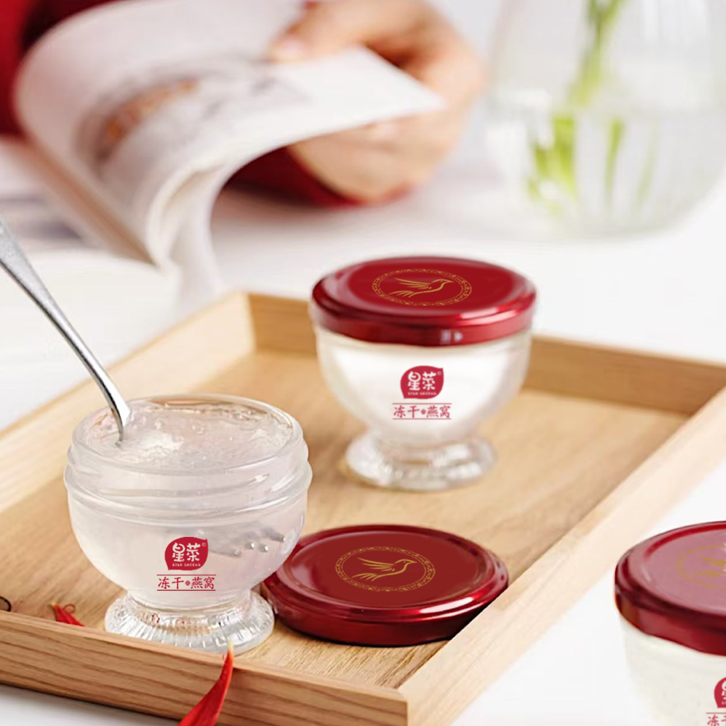 【新年礼物】星菜冻干燕窝3.6g*6瓶礼盒滋补孕妇年货送礼送长辈,淘宝优惠券,粉丝福利购,淘宝优惠卷