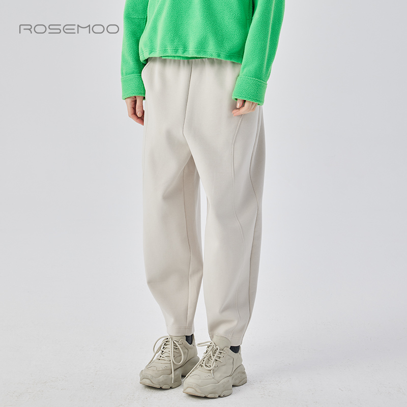 容子木ROSEMOO24年冬新款微弹针织微宽松长裤RCL4KC222B - 图0