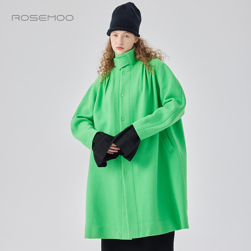 容子木ROSEMOO24年冬季新款绵羊毛针织呢大衣RCL4WW262B,淘宝优惠券,粉丝福利购,淘宝优惠卷