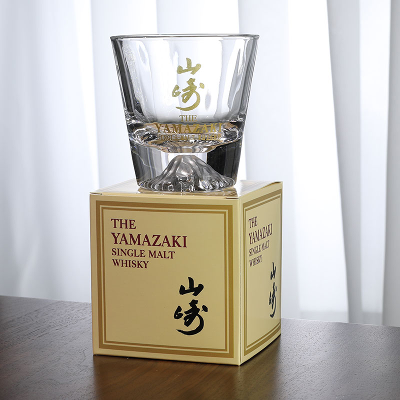 日本疫情甩单 山崎富士山杯原盒 YAMAZAKI原盒出口雪山威士忌酒杯