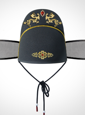 古装汉服乌纱官帽新郎大码60cm