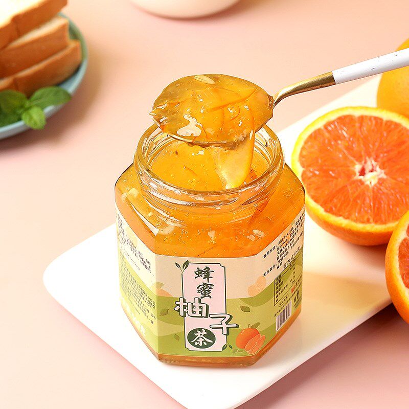 柚子茶罐装5g柠檬百香果酱冲泡冲饮 食锦恋蜂蜜果味茶
