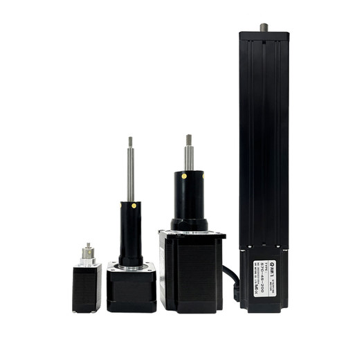 固定轴直线伸缩推杆步进电机伺服电动缸高精度大行程电动丝杆电机 - 图3