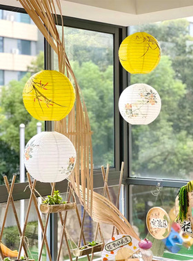 幼儿园中国风古风环创书法吊饰装饰教室走廊区角美工区环境布置