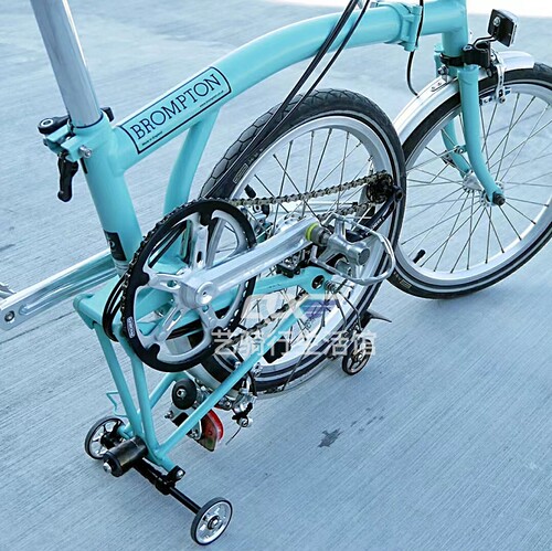 台湾 ridea 小布改装配件 单盘盘片 双椭圆盘 带护盘 复古 牙盘片 - 图1