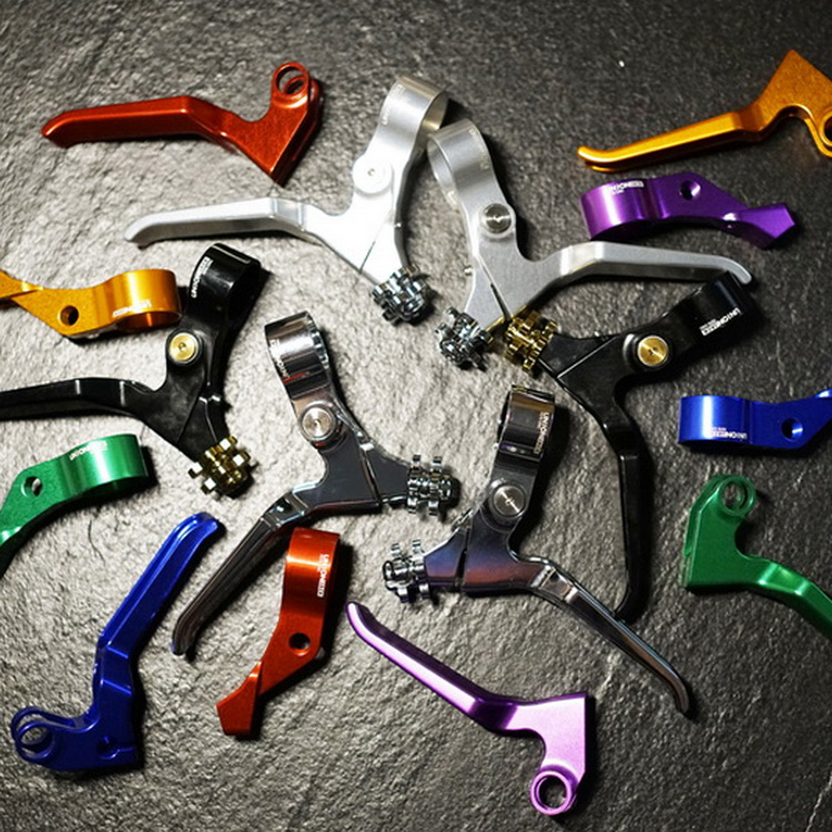 UnionJack UJ 小布折叠自行车改装配件全CNC制 复古长臂刹把 原车 - 图1