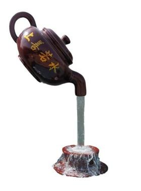 玻璃纤维悬空流水天壶喷泉大茶壶雕塑室内茶园户外景观大型装饰摆