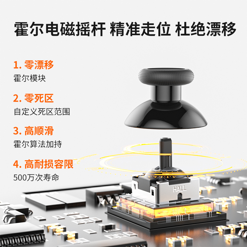 AOLION澳加狮大圣1代HD震动无线Switch霍尔摇杆NS双人成行任天堂幻兽帕鲁电脑蓝牙steam安卓苹果手机游戏手柄-图1