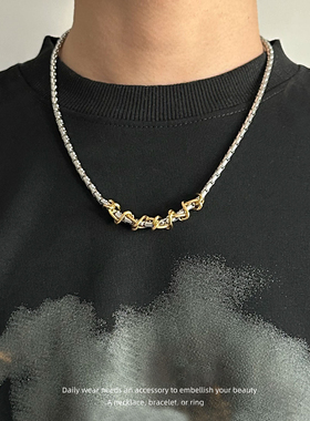小众设计金色缠绕轻奢颈链
