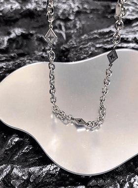 拼接钛钢不掉色项链男潮锁骨链