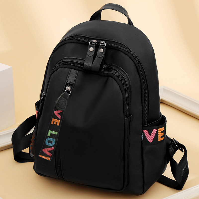 2020新款牛津布女韩版大容量双肩包 丁阁格双肩背包