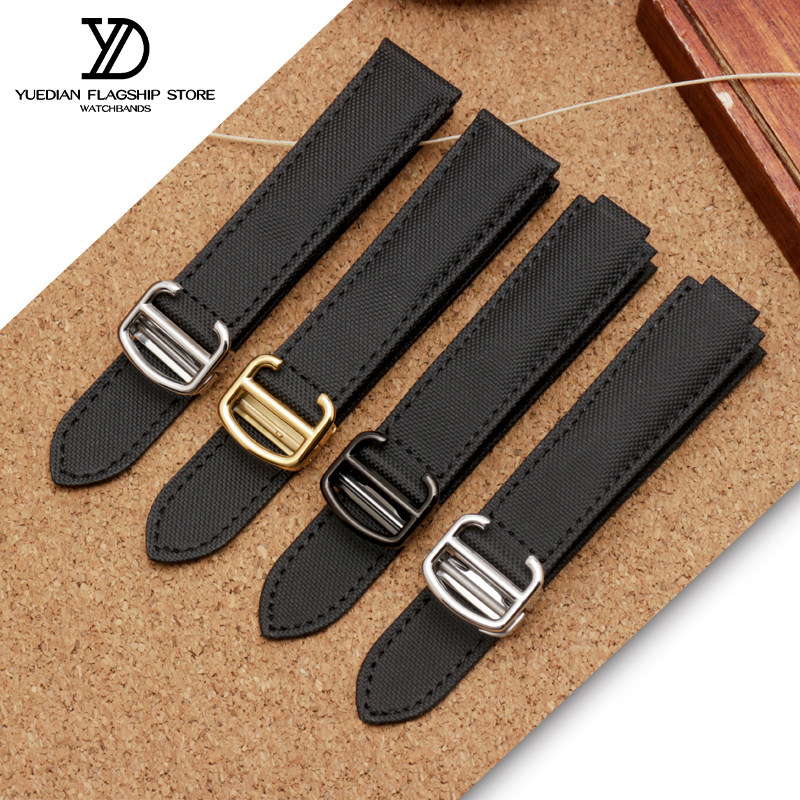 玥典卡地亚蓝气球wsbb0015黑手表带 玥典配件