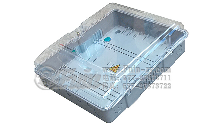 配电箱透明电表箱三相2户塑料动力箱多功能计量箱520x430x145-图1