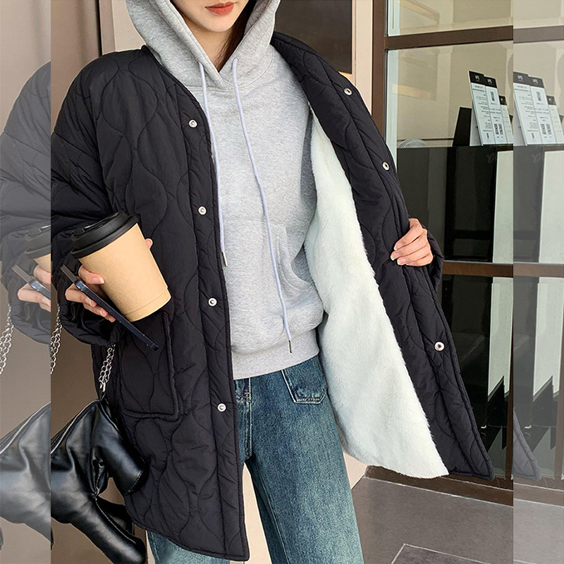 巨好看的短款连帽灰色卫衣女秋冬新款加绒加厚小个子套头宽松上衣