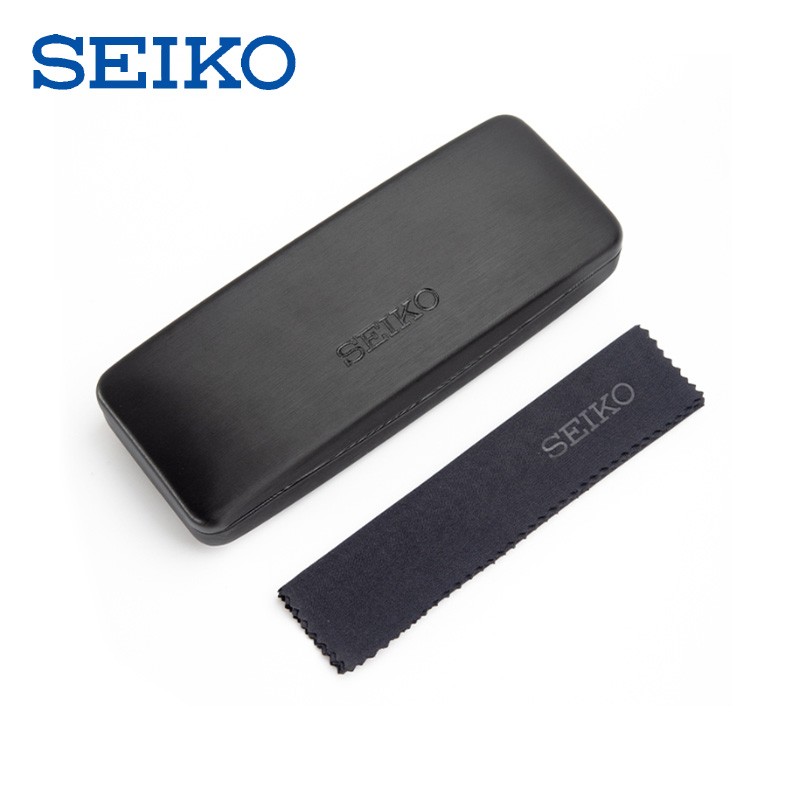 SEIKO精工原装镜盒方形翻盖式抗摔近视光学儿童镜盒运动款眼镜盒 - 图0