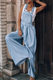 2021 Amazon wish cross-border summer new women's loose side pocket sleeveless denim overalls