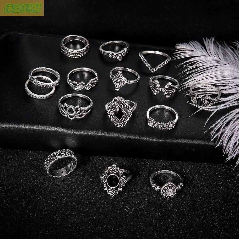 15PCS БОХЕМСКИЙ ВИНТАЖ АНЦЕМЕНО РОССИНЙ НЕТЫ РОЗЫ НАБОР СОВКИ