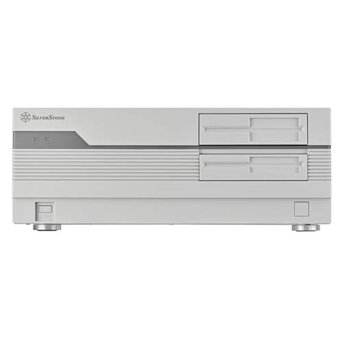 SilverStone 银昕FLP01复古ATX卧式机箱怀旧风HTPC/Type-C/光驱位 - 图0